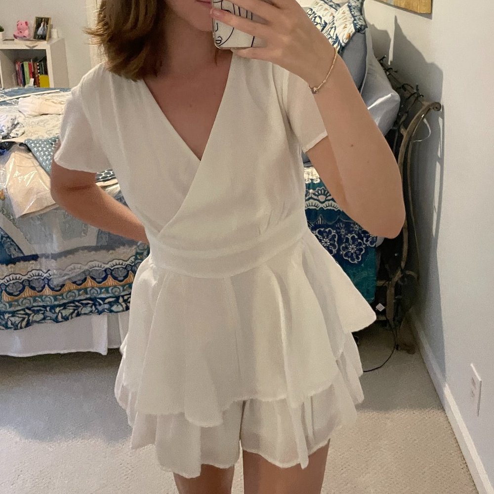 Altar'd State White Romper